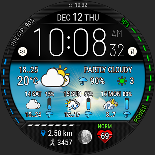 Digital Weather Watch face P5 Logo