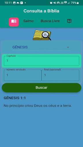 Android application Consulta Biblia screenshort