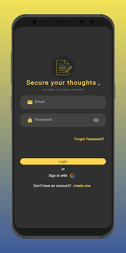 Android application Safe write screenshort