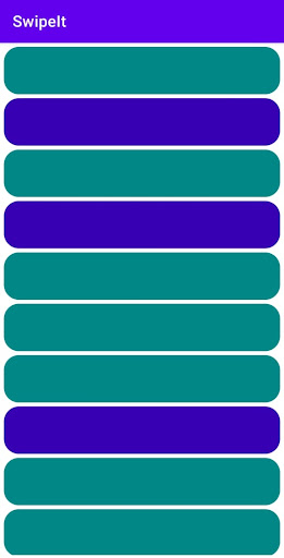 Android application SwipeIt screenshort