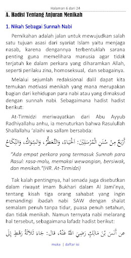 Hadits Anjuran Menikah Screen 3