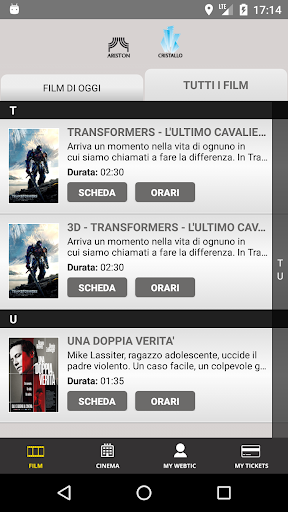 Webtic Ariston e Cristallo Cin Screen 2