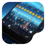 Paris Blue Sky -Emoji Keyboard icon