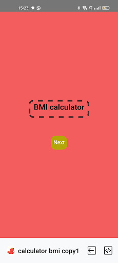 BMI Calculator by Amit Gupta Screen 3