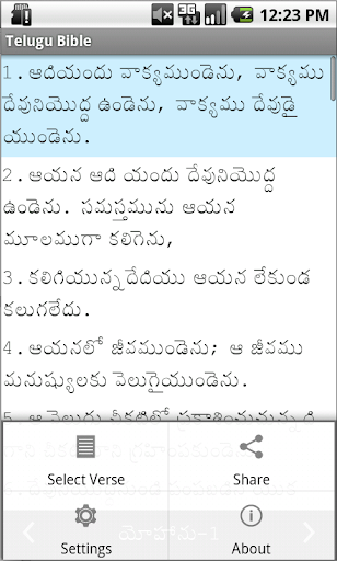 Telugu Bible Screen 3