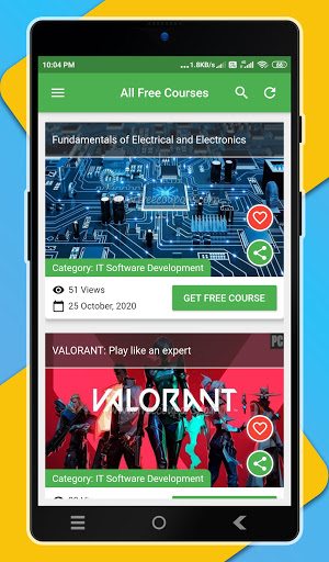 Android application Tutorials Coupons screenshort
