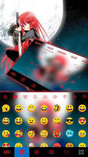 Sword Ninja Girl Keyboard Back Screen 3