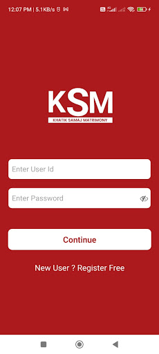 KHATIK SAMAJ MATRIMONY - KSM Screen 3