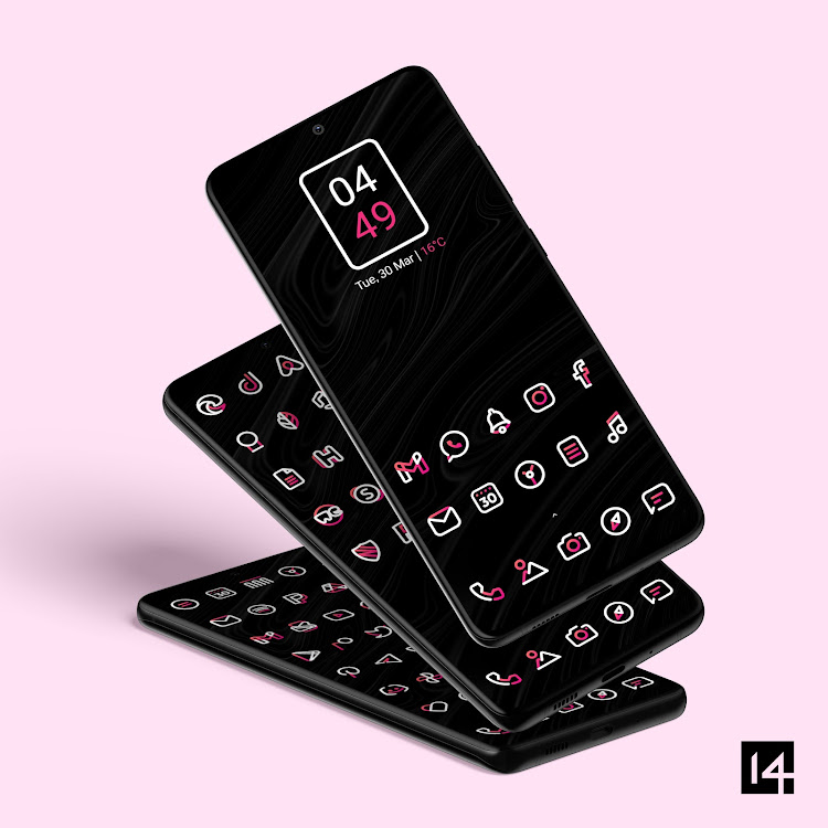 Aline Pink: linear icon pack - 1.7.4 - (Android)