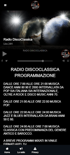 Radio Discoclassica Screen 2