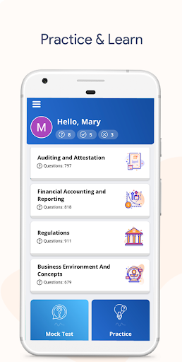 Android application CPA Exam Prep 2024 screenshort
