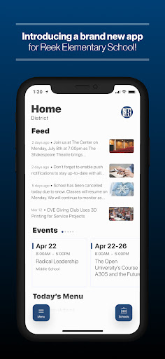 Android application Reek Elementary School screenshort