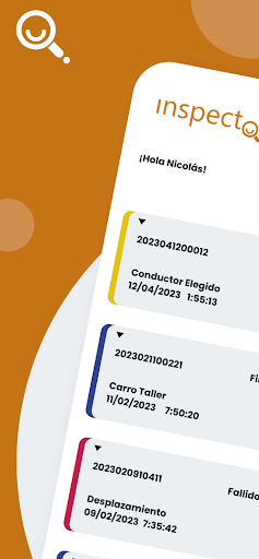Android application Inspector Prestador screenshort