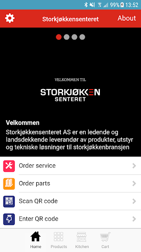 Android application Storkjøkkensenteret screenshort