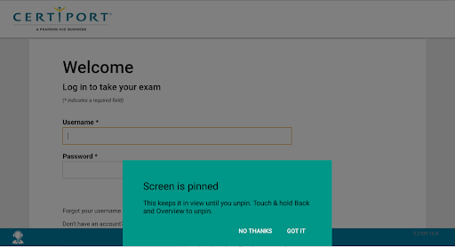 Compass: Exams from Home Screen 2