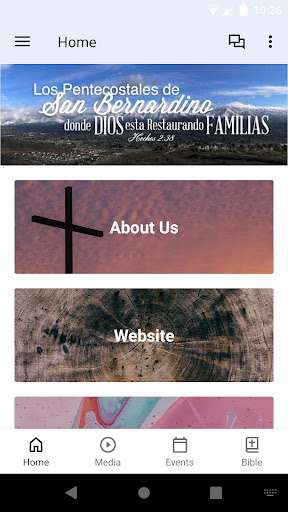 Android application Los Pentecostales de SB screenshort
