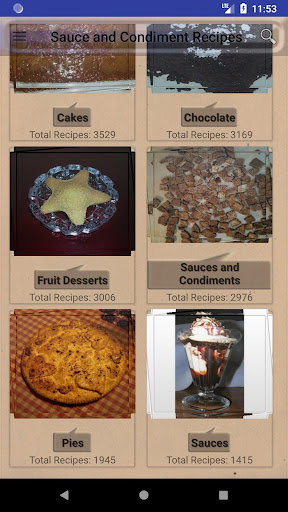 Android application Sauce and Condiment Recipes screenshort