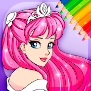 Animated Glitter Coloring Book - Princess