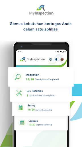 Android application MyInspection Officer screenshort