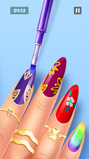 Acrylic Nail Salon:Polish Game Screen 3