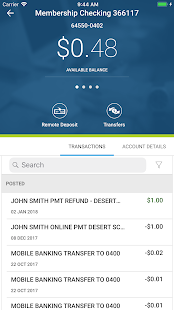 Desert Financial Mobile Screenshot