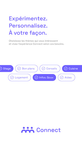 Connect now Screen 2