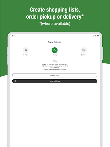 Screenshot of The Fresh Grocer: Shop & Save