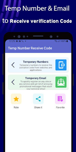 Temp Number Receive Code Screen 2