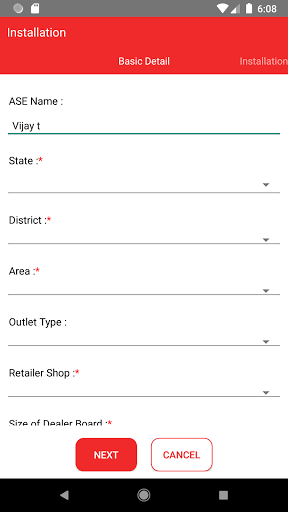 Android application Milk Bikis on Field Tracker screenshort