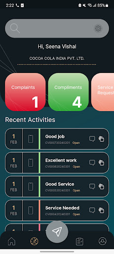 Android application Falcon screenshort