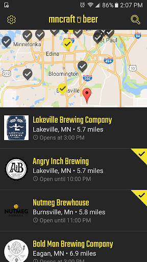 Android application mncraft.beer: Brewery Tracker screenshort