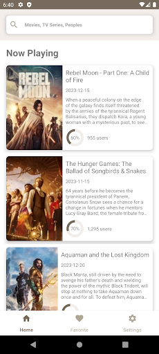 Android application Fili - Film Favorit screenshort