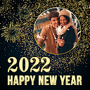 New year photo frame 2022, new year photo editor 