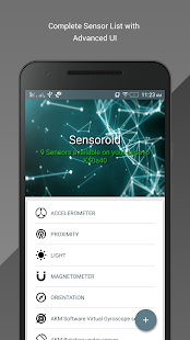 Sensoroid - Sensor info Capture d'écran
