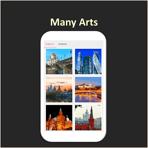 Android application Color by Number - russia screenshort