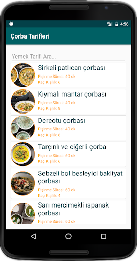 İnternetsiz Çorba Tarifleri Screenshot 1 - AppWisp.com