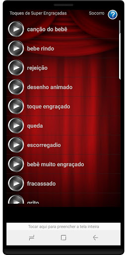 Visualização do aplicativo