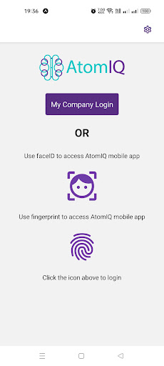 Android application AtomIQ 2.0 screenshort