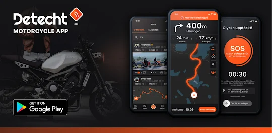 Detecht - Motorcycle App & GPS