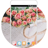 Pink Rose Wallpapers Theme For Girls: Lovely Love icon