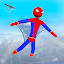 Stickman Rope Hero-Spider Game