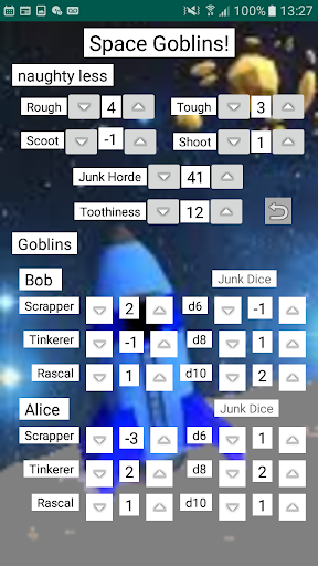 Android application Space Goblins Tracker screenshort