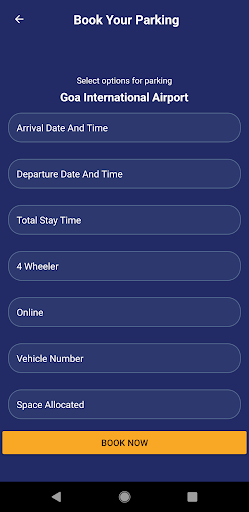 Pre Booking Parking Screen 3