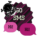 GO SMS - Luv Skulls 7 icon