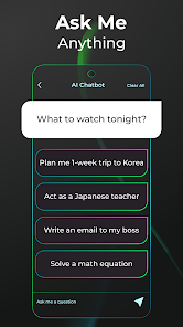 Captura de Pantalla 2 Ask Me Anything - AI Chatbot android