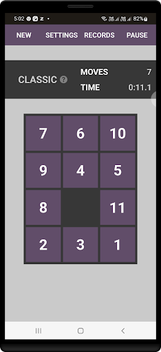 15 Puzzle Challenge Screen 2