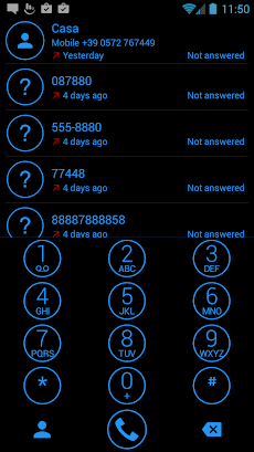 Theme for ExDialer Circle Blueのおすすめ画像2