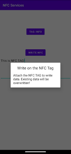 NFC Services Screen 3