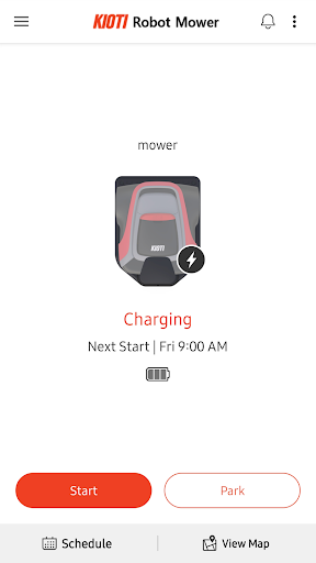 KIOTI Robotic Lawnmower Screen 2