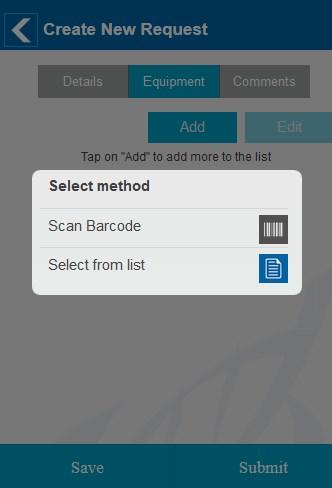 VWR Equipment Management Screen 3